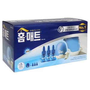 홈매트 리퀴드 에스 코드형 훈증기+리필액3입 액체전자모기향