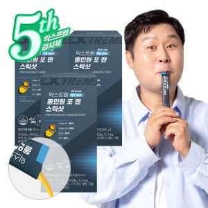 익스트림 남성 올인원 액상형 멀티 종합 비타민 비타민B 스틱샷 15포 20ml, 3개