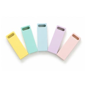 파스텔 USB 메모리 2.0 8GB 8G 무료 각인 인쇄 판촉물 답례품 선물 옐로우 샘플