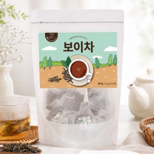 약초담다 운남성 보이차 50티백 생분해 삼각티백
