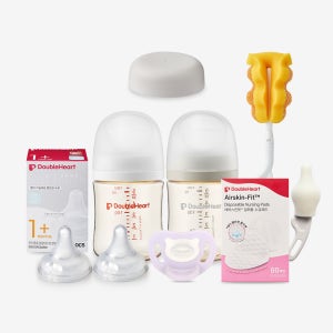 더블하트 모유실감 160ml 젖병 출산선물세트
