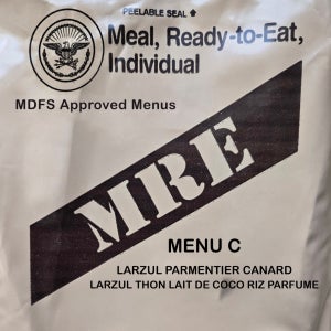 진상도 전투식량 MRE C형 프랑스 스위스 캠핑음식 라흐즐 참치코코넛 파르망티에 RCIR