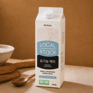 로컬스톡 유기농 이유식 백미 850g, 3개