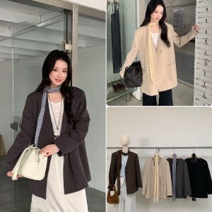 여성정장 재킷 세련된 칼라리스