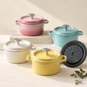 아티포트 무쇠 주물 냄비 팟 20cm (4colors) 법랑 양수 냄비 솥밥 오븐 인덕션