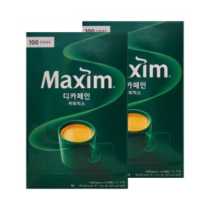 맥심 디카페인 커피믹스 100T x 2개