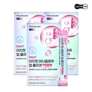 [락토온] 먹는 PDRN 이지핏 이너글로우 업 콜라겐 젤리스틱, 3개
