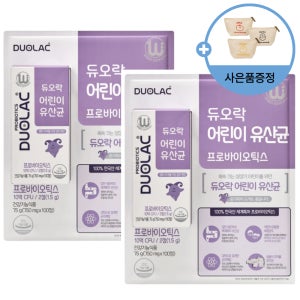 듀오락 어린이 유산균 750mg x 100정 X2개 (100일분)