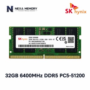 SK하이닉스 노트북 메모리 DDR5 32GB 6400 PC5 51200 SODIMM