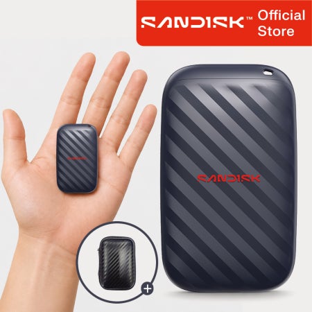 샌디스크 외장하드 1테라 1TB SSDE10 포터블 드라이브 대용량 C타입 초소형 외장HDD