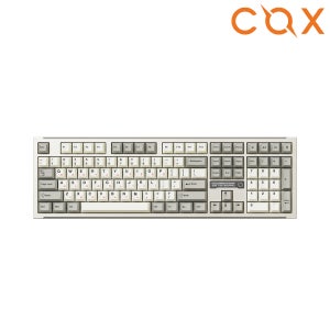 COX CF108 알루미늄 3MODE 유무선 기계식 키보드 웜아이보리, 저소음 안개축