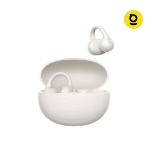 [오픈형이어폰1위] 베이스어스 오픈형 이어폰 블루투스 무선 BC2 에어쿠션 런닝 귀걸이형 화이트