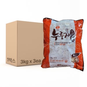 효자식품 국내산 쌀 참조은 누룽지 3kg x 3 [1박스] 식사대용 끓여먹는 누룽지 대용량 업소용
