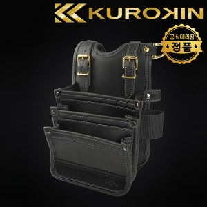쿠로킨 3단 공구집 주머니 툴벨트 작업파우치 AB-43BG KUROKIN