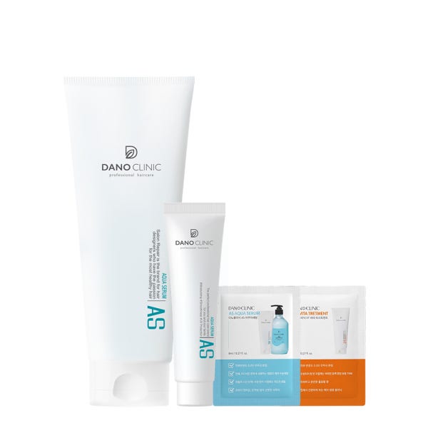 [아쿠아 샤쉐기획] AS 아쿠아세럼 250ml + AS 미니 30ml + 헤어케어 샤쉐 2종