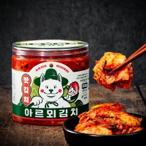 전라도 해남 아르뫼 맛김치 썰은배추김치 500g, 6개