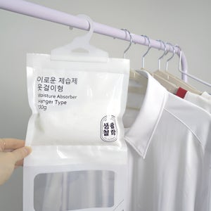 생활철학 이로운 제습제 옷걸이형 20개 옷장 행거 습기 제거제 눅눅함 방지 곰팡이