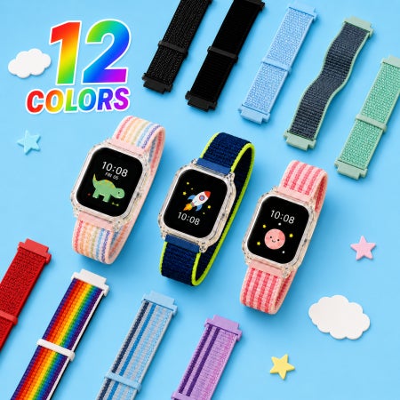 찍찍이 벨크로 우들 스트랩 12colors 우들 키즈워치폰 교체 호환용