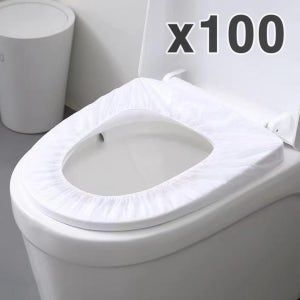 일회용 변기커버 100매 여행용 휴대용 변기시트커버 개별포장 방수 위생커버
