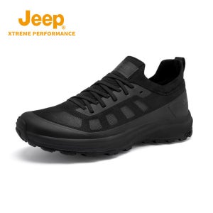 Jeep 지프 스포츠 오프로드 통기성 경량 트레킹 슈즈 경량 통기성 클래식블랙 로우탑 2B19
