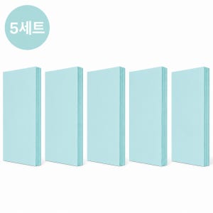엘리온 A4 양면 색종이 80g 100매1세트, 컬러복사용지 연한 하늘색, 500매