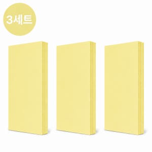 엘리온 A4 양면 색종이 80g 100매1세트, 컬러복사용지 연노랑색, 300매