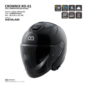 CQ CROWNIX RO-01 크로닉스 RO-01 풀카본 오픈페이스 헬멧