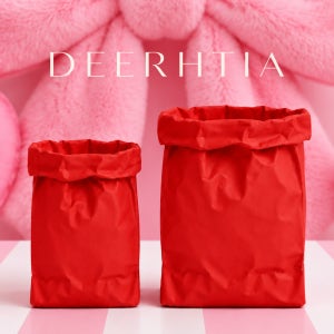 [디르시아] SOFT BAG 인테리어 오브제 종이봉투 모티브 홀더 - Red