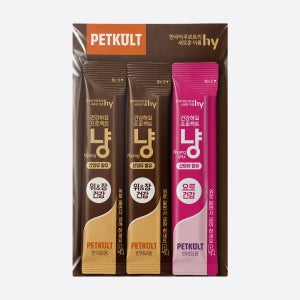 (100원) 펫쿠르트 건강하묘 프로젝트 냥 펫크림 오리지널 8g 2포 + 유리너리 8g 1포