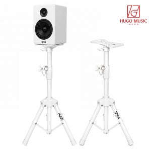 위고뮤직 HB-O5 WH 스피커 스탠드 소형 60-120cm 받침대 거치대