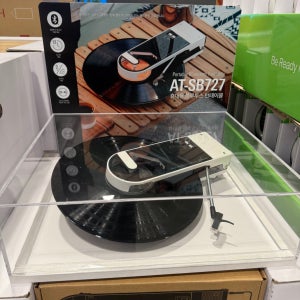 AUDIO TECHNICA 휴대용 턴테이블 AT SB727 화이트 코스트코