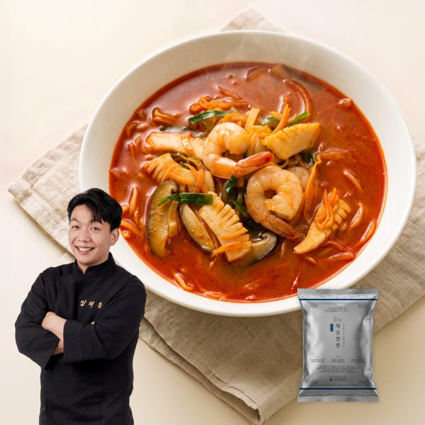 흑백요리사 철가방요리사 도량 임태훈 셰프 해물짬뽕 중식 캠핑 밀키트 1180g, 1개