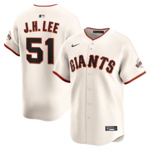 나이키 MLB 샌프란시스코 자이언츠 홈 리미티드 레플리카 저지 이정후 마킹 유니폼