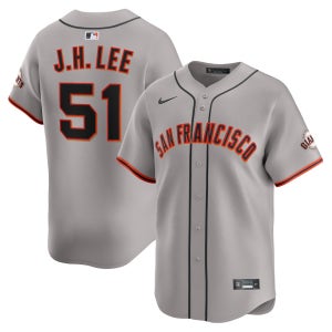 나이키 MLB 샌프란시스코 자이언츠 로드 리미티드 레플리카 저지 이정후 마킹 유니폼