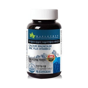 메이플트리 칼슘 마그네슘 아연 비타민D 1305mg 90정