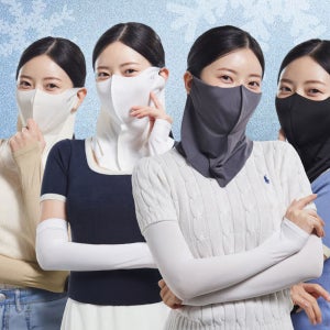 젠이스 아쿠아 마스크 팔토시 여름 쿨 자외선차단 쿨링 골프 자전거 냉감 안면 아이큐샵