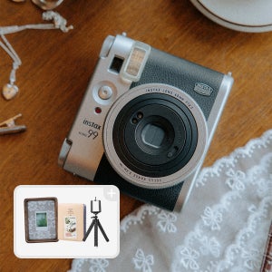 NEW 인스탁스 미니99 실버 즉석카메라+런칭 선물SET