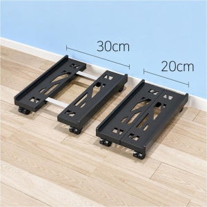 컴퓨터 본체받침대 최대30cm 조절 이동식 PC 받침대 데스크탑 본체선반 CPU 거치대 바퀴형 본체거치 선반