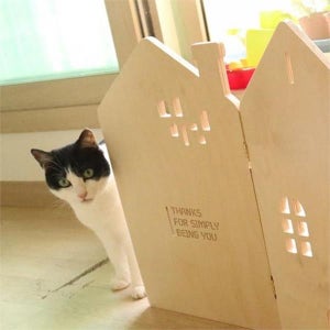 원목 반려동물 가림막 울타리 고양이 화장실 가림막 강아지 안전 분리