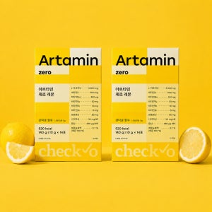 체크오 아르타민 제로 레몬 2박스 아르기닌 여자 여성 마시는 고함량 비타민 활력 분말