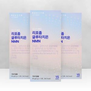 모비타 흡수가 빠른 리포좀 글루타치온 블루스피루리나 NMN 250mg 15포, 3개