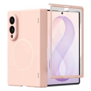 엘라딕 씬매트 액정 풀커버 힌지보호 2배자력 맥세이프 와이드 핑크솔트, 갤럭시Z 폴드8