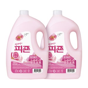 피죤 강력탈취 섬유유연제 레귤러 핑크로즈, 4.21L, 2개