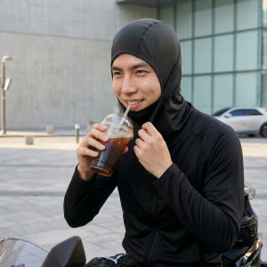 여름용 바라클라바 자외선차단 두건 자전거 라이더 마스크 1+1