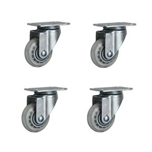 무소음 7.5cm(3인치) 회전 4개1세트 우레탄바퀴 인라인 끌차 대차 구르마 바퀴