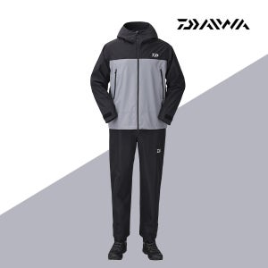 다이와 DR-5926K 레인슈트 낚시복 우의 우비 비옷 상하의 세트 블랙그레이, S
