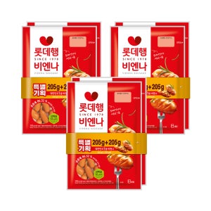 롯데햄 비엔나 205g, 6개