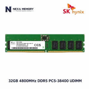 SK하이닉스 데스크탑 메모리 DDR5 32GB 4800 PC5 38400 UDIMM