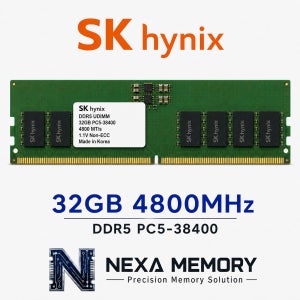 SK하이닉스 데스크탑 메모리 DDR5 32GB 4800 PC5 38400 UDIMM