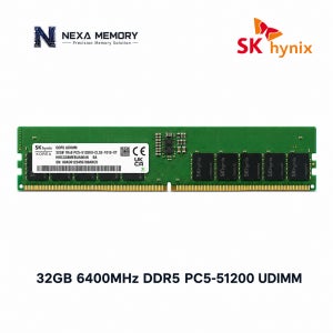 SK하이닉스 데스크탑 메모리 DDR5 32GB 6400 PC5 51200 UDIMM